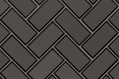 Metallic Gray Herringbone - 12X12