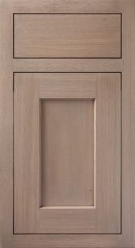 Species Rift Cut White Oak Driftwood With Black Glaze Shaker Inset