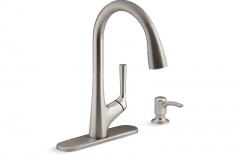 Malleco Touchless Pull Down Kitchen Faucet-R77748-SD-VS