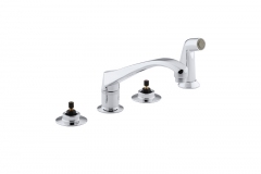 Triton Kitchen Sink Faucet With Spray (Handles Required)-7765-K-CP