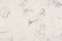 Pietra-Carrara-2-inch-Hexagon-Matte