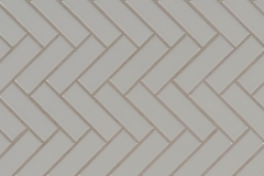 Gray Glossy Herringbone Mosaic - Porcelain - Glossy - 12X12