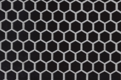 Retro Nero Hexagon Glossy - Porcelain - Glossy - 12X12
