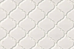 White Glossy Arabesque - Porcelain - Glossy - 12X12