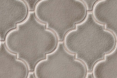 Dove Gray Arabesque - Ceramic - Glossy - 12X12