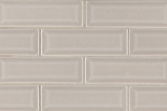 Portico Pearl Beveled - Ceramic - Glossy - 2X6
