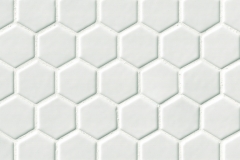 Whisper White 2" Hexagon - Ceramic - Glossy - 12X12