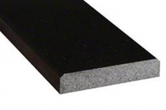 Black Granite 6x36x0.75 Polished Double Beveled Threshold