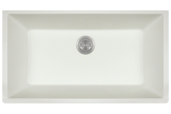 White Single Bowl Undermount-848