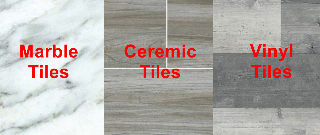 Ceramic Vs Marble Vs Vinyl Tiles